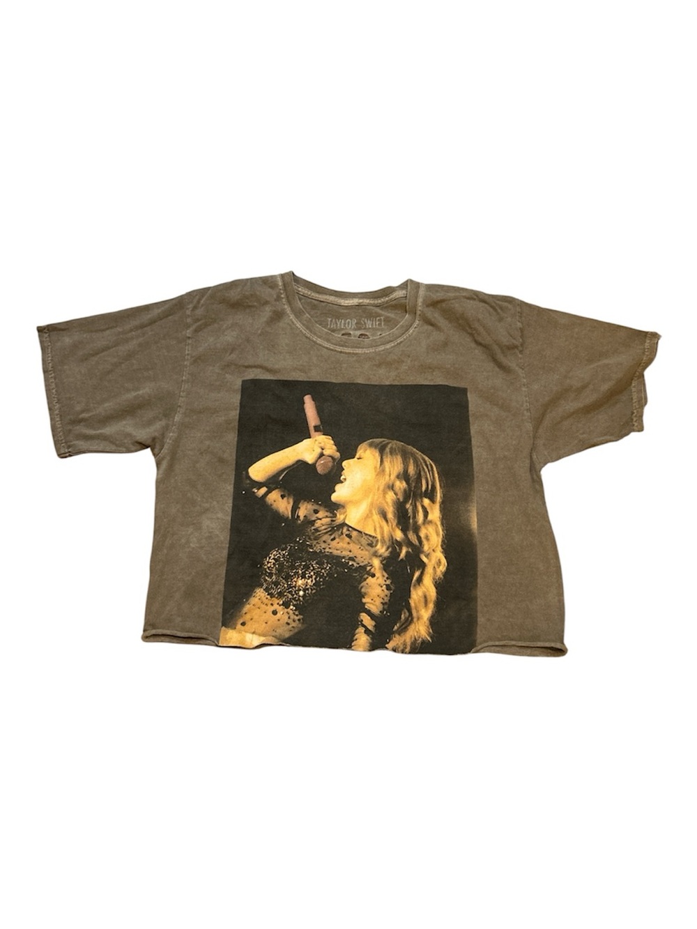 Taylor Swift RED Taylor's Version Cropped Tee Shirt Size Medium UO Exclusive